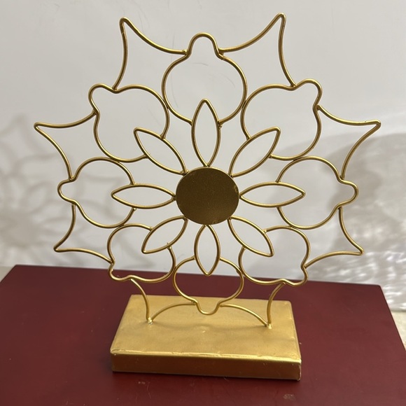 Gold and Blue Decorative Art Piece - Picture 2 of 4